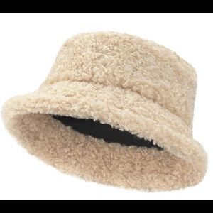 Winter Plush Bucket Hat for Women